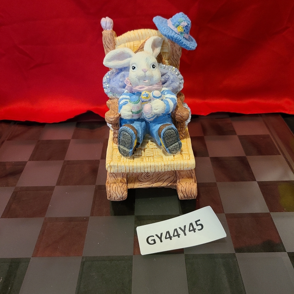 Bunny Rabbit Rocking Chair Decor for sale - Picture 15 of 15